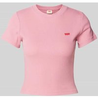 Levi's® T-Shirt mit Label-Print Modell 'ESSENTIAL' in Pink, Größe L von Levi's®