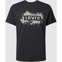 Levi's® T-Shirt mit Label-Print Modell 'RELAXED BABY TAB' in Black, Größe L von Levi's®