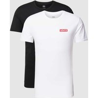 Levi's® T-Shirt mit Label-Print im 2er-Pack in Black, Größe S von Levi's®