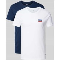 Levi's® T-Shirt mit Label-Print im 2er-Pack in Dunkelblau, Größe XS von Levi's®