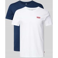 Levi's® T-Shirt mit Label-Print im 2er-Pack in Weiss, Größe S von Levi's®