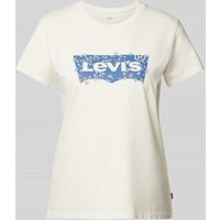 Levi's® T-Shirt mit Label-Print in Ecru, Größe M von Levi's®