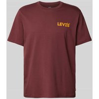 Levi's® T-Shirt mit Logo-Print in Bordeaux, Größe M von Levi's®