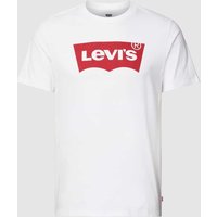 Levi's® T-Shirt aus Baumwolle mit Logo-Print in Weiss, Größe M von Levi's®