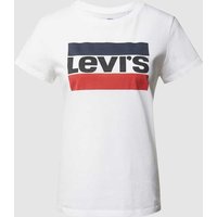 Levi's® T-Shirt mit Logo-Print in Weiss, Größe M von Levi's®
