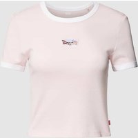 Levi's® T-Shirt mit Motiv-Patch in Rosa, Größe L von Levi's®