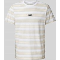 Levi's® T-Shirt mit Streifenmuster in Weiss, Größe M von Levi's®