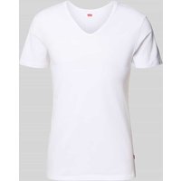 Levi's® T-Shirt mit V-Ausschnitt im 2er-Pack in Weiss, Größe L von Levi's®
