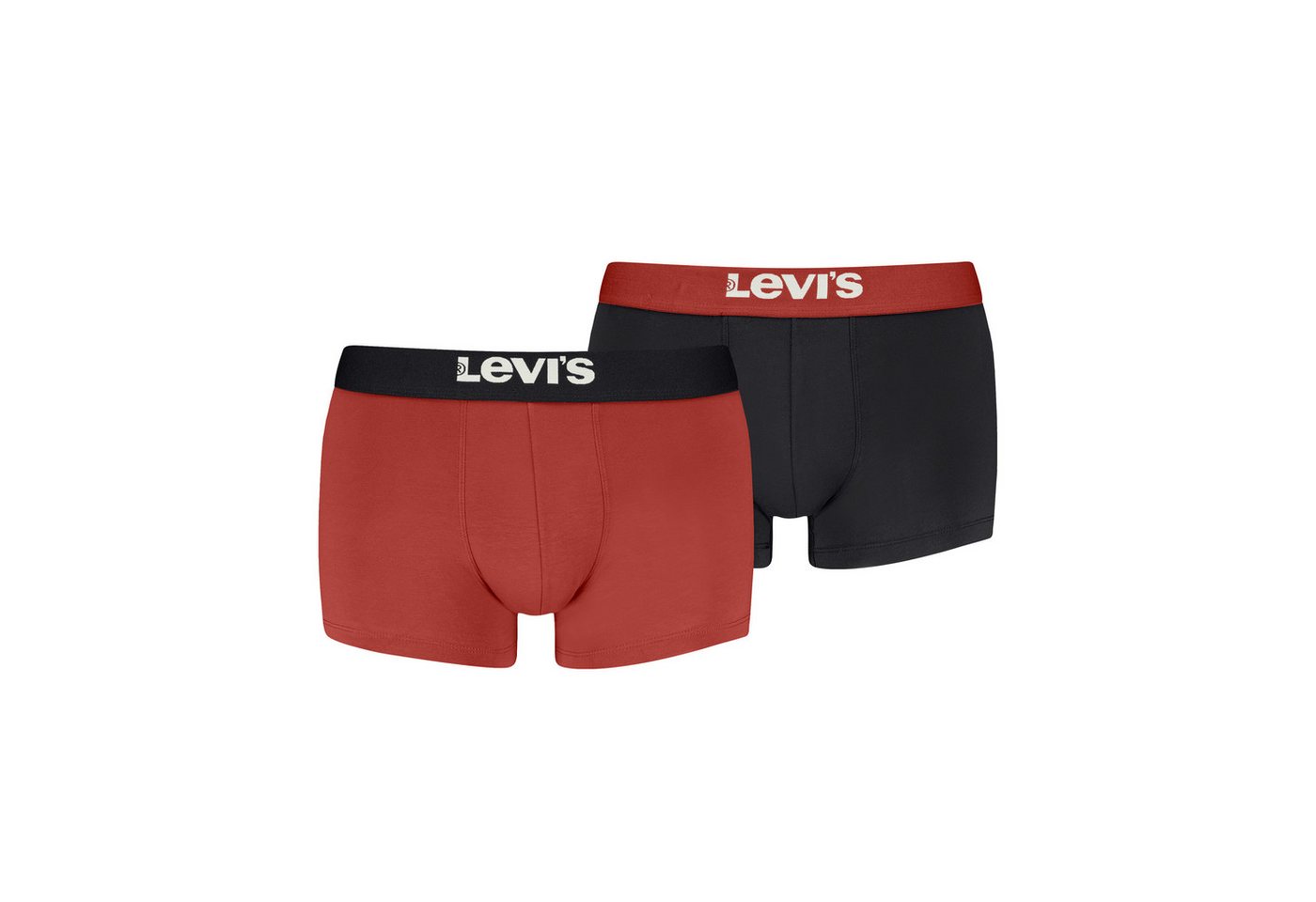 Levi's® Boxershorts LEVIS MEN PL SPW LOGO BOXER BRIEF ORG 2P (2er Pack) mit breitem Logobund von Levi's®