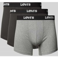 Levi's® Trunks mit Label-Bund Modell 'BACK IN SESSION' im 2er-Pack in Anthrazit, Größe M von Levi's®