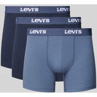 Levi's® Trunks mit Label-Bund Modell 'BACK IN SESSION' im 3er-Pack in Marine, Größe S von Levi's®