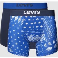 Levi's® Trunks mit Label-Bund Modell 'BANDANA' im 2er-Pack in Marine, Größe S von Levi's®