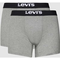 Levi's® Trunks mit Label-Detail Modell 'SOLID BASIC' in Mittelgrau, Größe XL von Levi's®