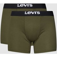 Levi's® Trunks mit Label-Detail Modell 'SOLID BASIC' in Oliv, Größe L von Levi's®