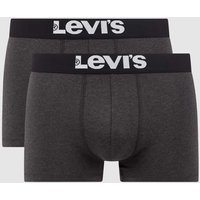 Levi's® Trunks mit Logo-Bund im 2er-Pack in Anthrazit Melange, Größe S von Levi's®