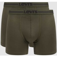 Levi's® Trunks mit Stretch-Anteil im 2er-Pack in Khaki, Größe L von Levi's®