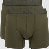 Levi's® Trunks mit Stretch-Anteil im 2er-Pack in Khaki, Größe L von Levi's®