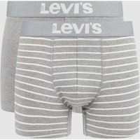 Levi's® Trunks mit Stretch-Anteil im 2er-Pack in Mittelgrau, Größe L von Levi's®