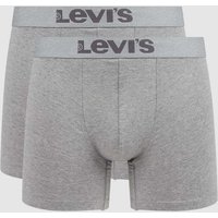 Levi's® Trunks mit Stretch-Anteil im 2er-Pack in Mittelgrau Melange, Größe S von Levi's®
