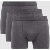 Levi's® Trunks mit Stretch-Anteil im 3er-Pack in Mittelgrau Melange, Größe S von Levi's®