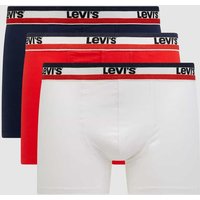 Levi's® Trunks mit Stretch-Anteil im 3er-Pack in Rot, Größe L von Levi's®
