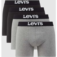 Levi's® Trunks mit Stretch-Anteil im 4er-Pack in Mittelgrau, Größe M von Levi's®