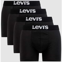 Levi's® Trunks mit Stretch-Anteil im 4er-Pack in Black, Größe S von Levi's®