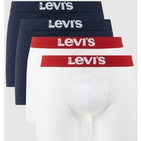 Levi's® Trunks mit Stretch-Anteil im 4er-Pack in Weiss, Größe L von Levi's®