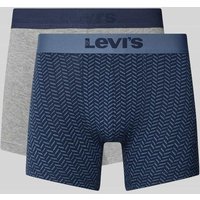 Levi's® Trunks mit elastischem Bund im 2er-Pack in Marine, Größe XL von Levi's®