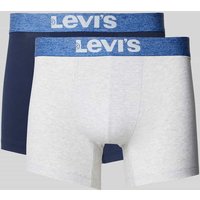 Levi's® Trunks mit elastischem Logo-Bund 2er-Pack in Blau, Größe M von Levi's®
