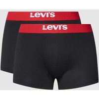 Levi's® Trunks mit elastischem Logo-Bund Modell 'SOLID BASIC TRUNK' in Rot, Größe L von Levi's®