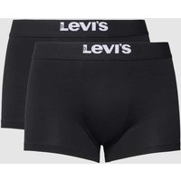 Levi's® Trunks mit elastischem Logo-Bund Modell 'SOLID BASIC TRUNK' in Black, Größe L von Levi's®