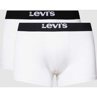 Levi's® Trunks mit elastischem Logo-Bund Modell 'SOLID BASIC TRUNK' in Weiss, Größe L von Levi's®