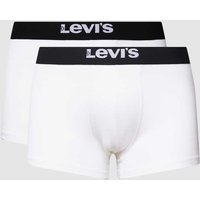 Levi's® Trunks mit elastischem Logo-Bund Modell 'SOLID BASIC TRUNK' in Weiss, Größe S von Levi's®