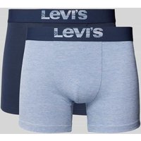Levi's® Trunks mit elastischem Logo-Bund im 2er-Pack in Hellblau, Größe XL von Levi's®