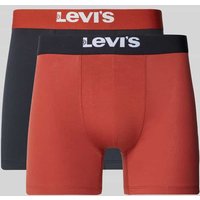 Levi's® Trunks mit elastischem Logo-Bund im 2er-Pack in Rostrot, Größe XXL von Levi's®