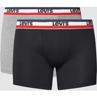 Levi's® Trunks mit elastischem Logo-Bund in Mittelgrau, Größe XL von Levi's®