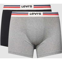 Levi's® Trunks mit elastischem Logo-Bund in Mittelgrau, Größe XXL von Levi's®