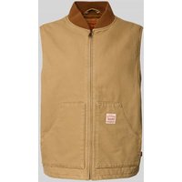 Levi's® Weste mit Stehkragen Modell 'SANSOME' in Beige, Größe L von Levi's®