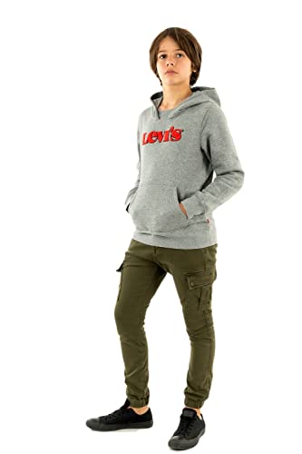 Levi's Kids graphic pullover hoodie Jungen Dark Grey Heather 14 Jahre von Levi's