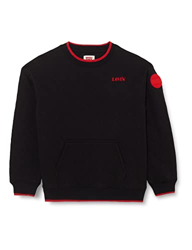 Levi's Kids quilted crewneck top Jungen Schwarz 12 Jahre von Levi's