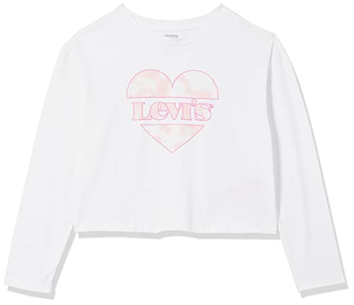 Levi's Kids cropped long slv te shirt Mädchen Weiß 14 Jahre von Levi's