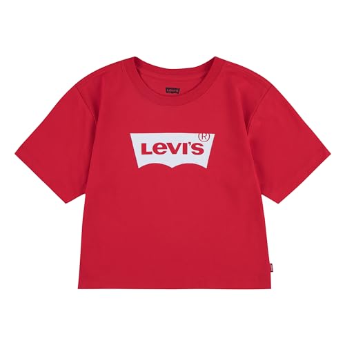 Levi's Kids Lvg Light Bright Cropped Top T-Shirt - Mädchen Super Red 6 Jahre von Levi's Kids