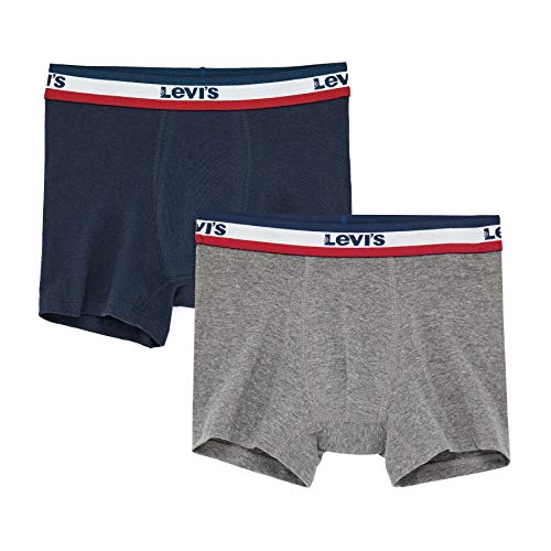 Levi's Kids Jungen Sportswear Logo Briefs 9l0130 Pack of 2 Boxershorts, Grey Heather, 12 Jahre EU von Levi's