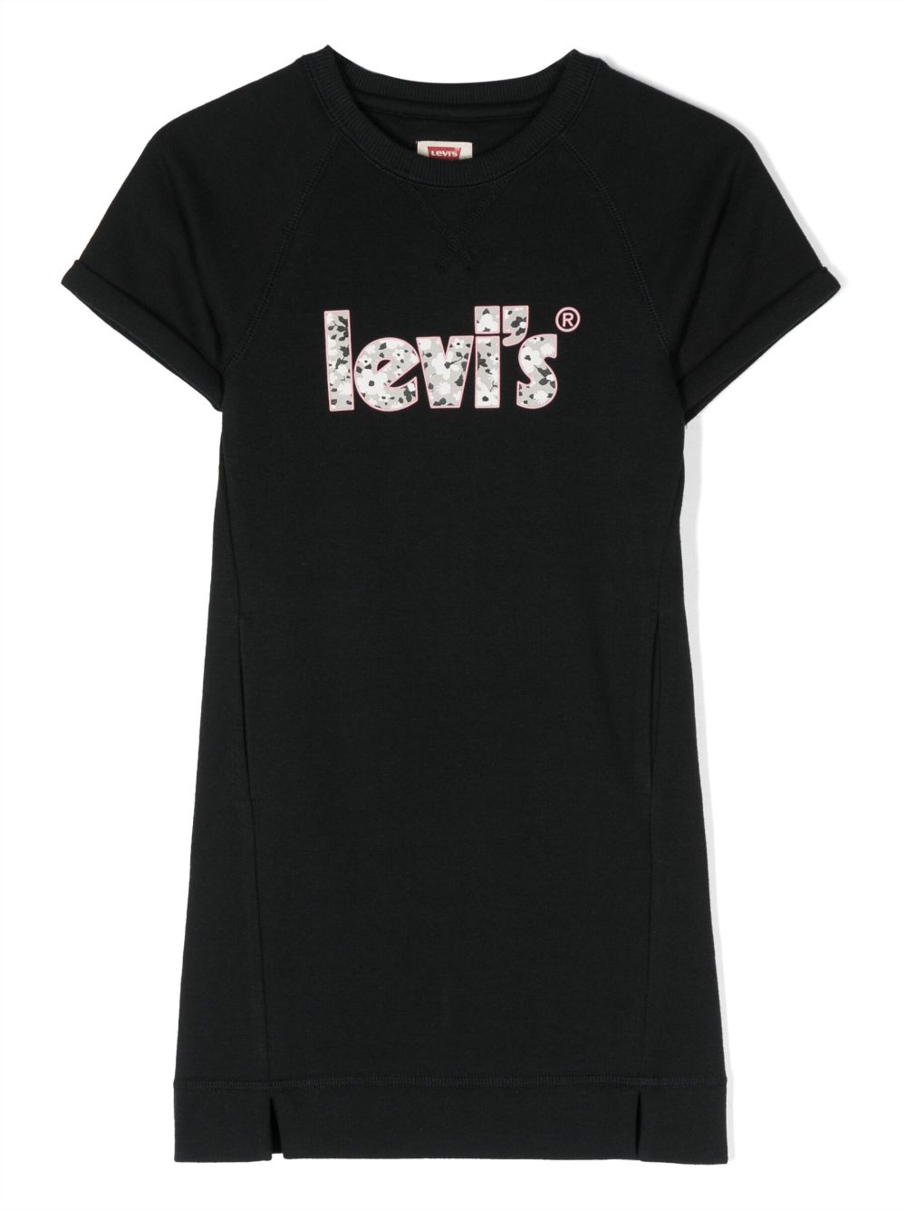 Levi's Kids T-Shirtkleid mit Logo-Print - Schwarz von Levi's Kids