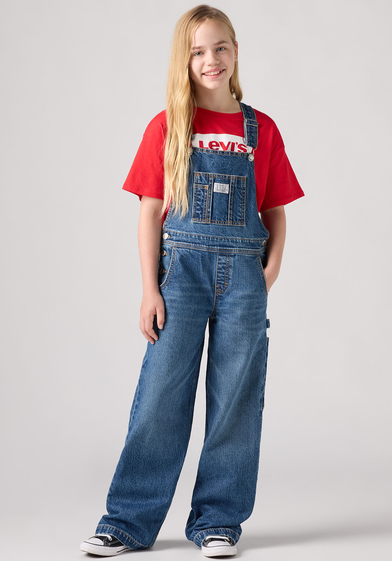 Levis Kids Jeanslatzhose "LVG BAGGY OVERALL" for GIRLS von Levi's Kids