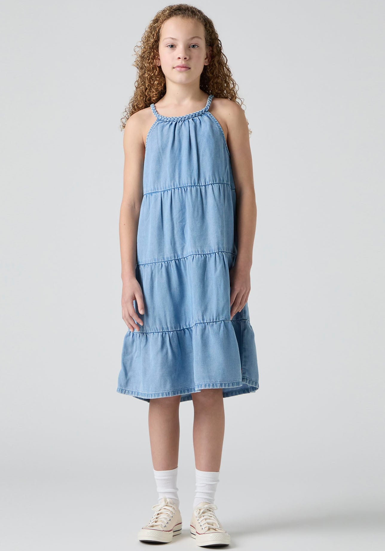 Levis Kids Neckholderkleid "LVG HALTER TIERED DRESS" mit horizontalen Nähten von Levi's Kids