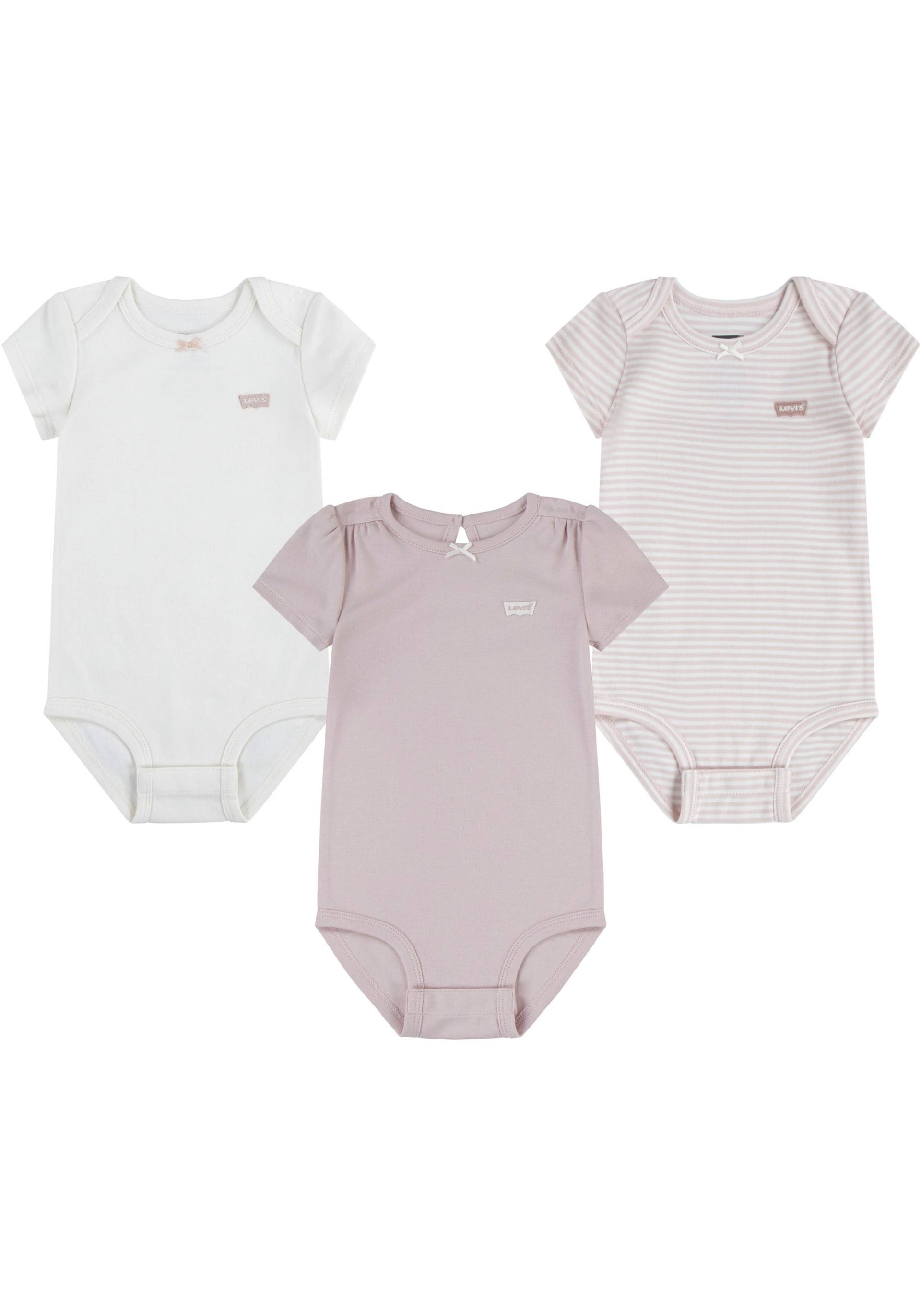 Levis Kids Neugeborenen-Geschenkset "LVG 3PK BOW BODYSUIT SET", (Set, 3 tlg.) von Levi's Kids