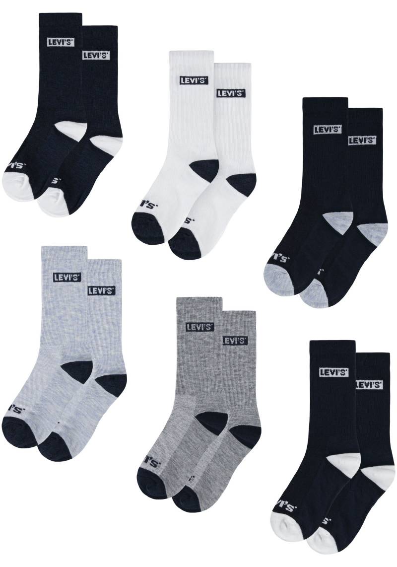 Levis Kids Socken "LHN BOX TAB HIGH CUT 6PK" Packung, 6 Paar tlg. UNISEX von Levi's Kids