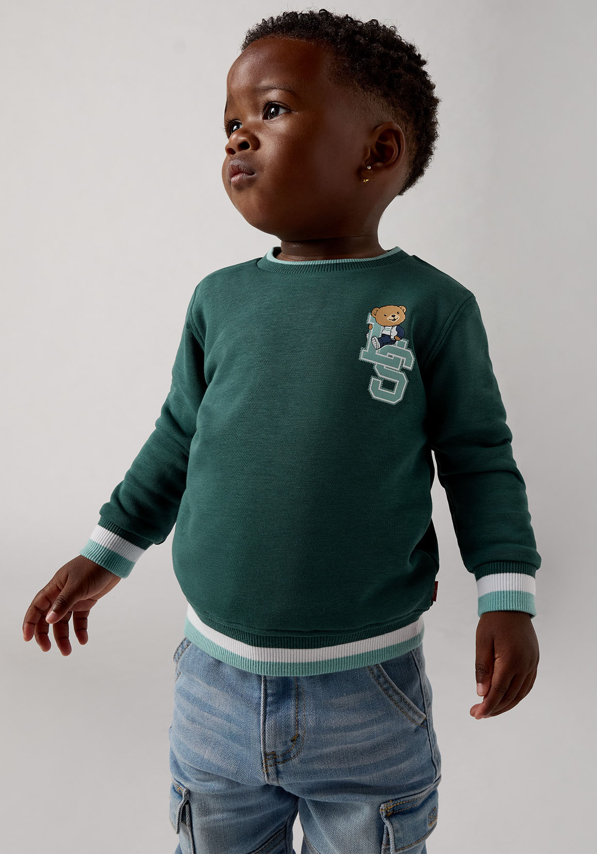 Levis Kids Sweatshirt "LVB VARSITY LEVI TIPPED CREW" mit Bärchenprint, for Boys von Levi's Kids